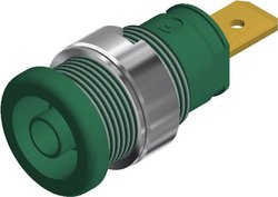 Bezpieczne gniazdo labolatoryjne SKS Hirschmann SEB 2620 F6.3 GRUEN/GREEN