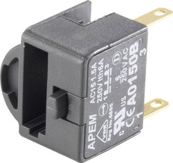 Element stykowy A0152B  2 zestyki przełączne zatrzask, chwilowy 250 V/AC APEM A0152B 1 szt.