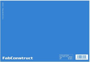 Folia na tace na wydruk FabConstruct 35212