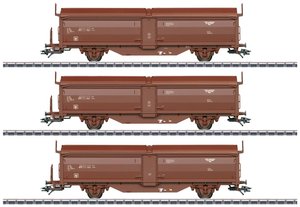 Wagon towarowy zamknięty Märklin 47302 Komplet 3 wagonów z szyberdachem H0. Tbis NPB