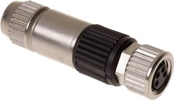 Okrągłe złącza wtykowe M8 z szybkozłączem  0.14 - 0.34 mm² Harting 21 02 151 2405 Ilość styków: 4 HARAX® M8-XS  Zawartość: 1 szt.