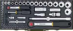 Klucze nasadowe zestaw Proxxon Industrial  23040 1/4'' (6,3 mm), 1/2'' (12.5 mm)