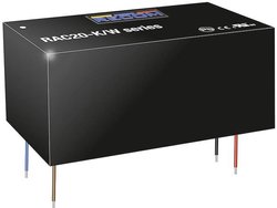 Konwerter AC/DC 20 w „POWERLINE” w 2„x1” 3kV reg Zasilacz AC/DC RECOM RAC20-05SK/W 5 V  20 W
