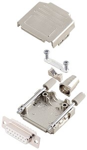 Zestaw listew żeńskich D-Sub encitech DPPK15-M-DMS-W-K 6355-8004-32, rzędy: 2, styki: 15, 180 °, 1 szt.