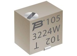 Potencjometr do strojenia cermetalu, 12 zwojów, 1kΩ, 0,25W, SMD, górny, 3224W-1-102E Bourns 3224W-1-102E  1 kΩ SMD  1 szt.