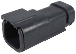 Obudowa złącza pin męskiego na kabel TE Connectivity DTM04-4P-E005, piny: 4, 1 szt.