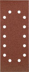 Paski ścierne, WOOD &, METAL, korund, 115 x 280 mm, perforowane, ziarnistość 120 Papier ścierny kwb 818712 280 mm 10 szt.