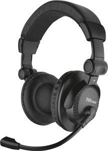 Zestaw słuchawkowy Over Ear Trust Como 21658  czarny