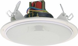Głośnik sufitowy PA do zabudowy Renkforce RF-905022, 87 dB, Moc RMS: 20 W, 8 Ω, 80-21 000 Hz, 100 V, N/A, Kolor producenta: biały, 1 szt.