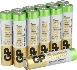 Bateria AAA/R03 GP Batteries Super  1.5 V 12 szt.