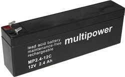 Akumulator ołowiowy multipower PB-12-2,4-4,8 MP2,4-12C, AGM, 12 V, 2.4 Ah