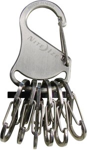 NITE Ize Karabińczyk na klucze NI-KRS-03-11 KeyRack 6 S-Biner srebrny 1 szt.