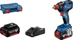 Wkrętarka udarowa akumulatorowa Bosch Professional GDX 18V-200 18 V 4.0 Ah zaw. 2 akumulatory, zaw. ładowarkę, zaw. walizkę, bezszczotkowy