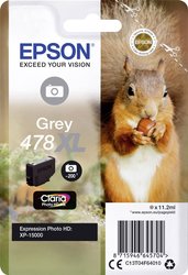 Epson atrament T04F6, 478XL tusz oryginalny  Szary C13T04F64010