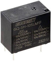 Przekaźnik SMT GoodSky GQ-SH-105LM1F GQ-SH-105LM1F, 250 V/AC, 10 A, 1 szt.