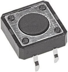 Przycisk krótkoskokowy 12 V/DC 50 mA do montażu przez otwór Przycisk chwilowy APEM PHAP3320, 1 x wył/(wł), 1 szt.