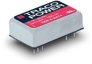 Przetwornica DC/DC, do PCB TracoPower TEN 8-4813 TEN 8-4813, DIL-24, 8 W, 15 V/DC, 535 mA, 1 szt.