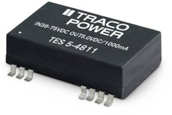 Przetwornica DC/DC, SMD TracoPower TES 5-2412 TES 5-2412, SMD, 5 W, 5 V/DC, 420 mA, 1 szt.