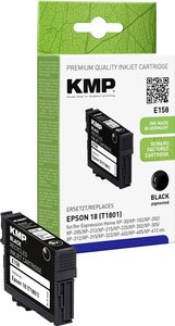 KMP Tusz Zamiennik Epson 18, T1801 Czarny  atrament KMP E158 1622,4801, 1 szt.