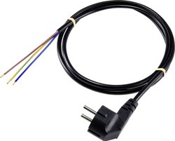 Kabel zasilający Sygonix SY-5043470  czarny 2.00 m