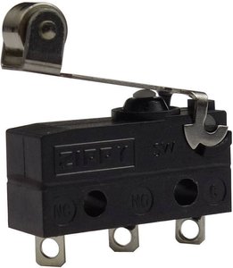 Mikroprzełącznik Zippy SW-05S-05A0-Z SW-05S-05A0-Z, 1 zestyk przełączny, 250 V/AC, 6 A, 1 szt.