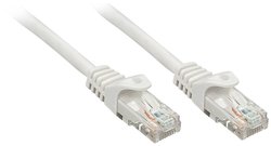 Kabel LAN LINDY 48401, 1 szt., RJ45, CAT 5e, U/UTP, 1.00 m, szary