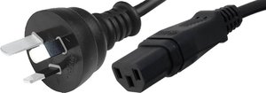 Kabel zasilający HAWA 1008256, H05VV- F 3G 1,0, Australia, H05VV- F 3G 1,0, 2 m