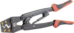 Szczypce zaciskowe z mechanizmem grzechotkowym do nieizolowanych złączy kablowych, 6-25 mm² Zaciskarka C.K T3676A, 6 do 25 mm²