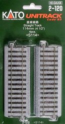 2-120 H0 Kato Unitrack Tor- prosty 114 mm
