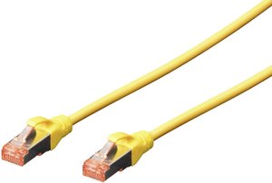 Kabel krosowy DIGITUS Professional CAT 6 S-FTP, LSZH, AWG 27/7, skrętka, dł. 5 m, żółty Kabel LAN Digitus DK-1644-050/Y, 1 szt., RJ45, CAT 6, S/FTP, 5.00 m, żółty