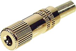 Złącze męskie jack 3,5 mm TRU COMPONENTS 1559798, Au (złoto), złącze, proste, 1 szt.