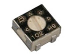 Potencjometr cermetalowy, 100kΩ, 0,25W, SMD, górny, 3314J-1-104E Bourns 3314J-1-104E 100 kΩ SMD 1 szt.