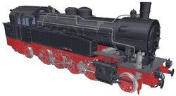 Lokomotywa parowa H0 Piko H0 50664, Interfejs Analog DC, Rozstaw osi: 159 mm, Epoka: III