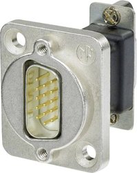 Adapter D-SUB Neutrik NADB15MF złącze męskie D-SUB 15-pin - złącze żeńskie D-SUB 15-pin