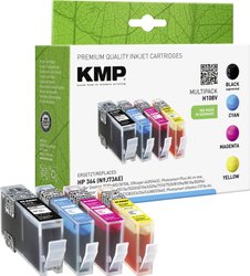 KMP atrament Combi-Pack zamiennik Zamiennik HP 364, N9J73AE, CB316EE, CB318EE, CB319EE, CB320EE Czarny, Cyjan, Magenta, Żółty H108V 1712,8005