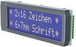 Wyświetlacz LCD nieb. 2X16 DIP 162-DN3LW