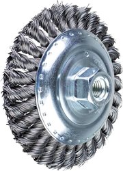 PFERD Szczotka skośna pleciona KBG Ø 125 x 15 mm Drut stalowy M14 Ø 0,50 do szlifierki kątowej 43317001 1 szt.