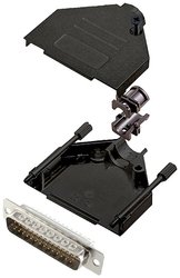 Zestaw listew męskich D-Sub encitech DTZK25-BK-HDP44-W-K 6355-8102-03, rzędy: 3, styki: 44, 180 °, 1 szt.