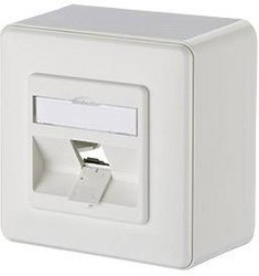 Metz Connect  1 Port  Gniazdo sieciowe  nadtynkowy  bez wyposażenia-czysty biały Gniazdo sieciowe Metz Connect 130B10D10002-E 130B10D10002-E, 1 Port, bez wyposażenia, nadtynkowy