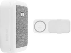 Dzwonek REV Funk-Gong Orchestra batteriebetrieben weiß, 433 MHz, 100 dBA, 150 m