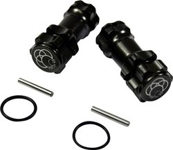 1: 8 aluminiowych podkładek dystansowych do gąsienic 12 mm czarny Dystanse do felg aluminiowych Absima 2560022 2 szt.