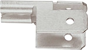 Konektor płaski męski Klauke 775  Szerokość pokrycia: 6.3 mm Grubość pokrycia: 0.8 mm 90 ° Bez izolacji metal 1 szt.