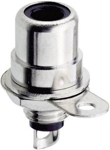 Gniazdo cinch do montażu panelowego Lumberg BTO 1, czarne