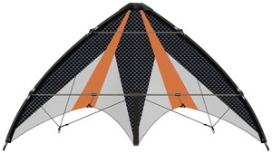 Sportowy latawiec kaskaderski Synergy 125 GX Latawiec dwulinkowy Günther Flugspiele 1028