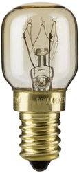 Żarówka Lampa do piekarnika 300° E14 230V 125lm 25W 2200K ściemnialna 300° Przezroczysta Paulmann żarówka piekarnikowa 230 V E14 25 W EEK G (A - G) Kształt gruszki 1 szt.
