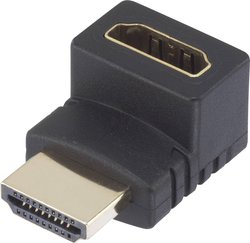 Przejściówka, adapter kątowy HDMI SpeaKa Professional SP-7870128, [1x złącze męskie HDMI - 1x złącze żeńskie HDMI]