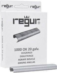 Ocynkowane klipsy oczkowe Regur OK 20  1000 szt.  Regur  60714  Wymiary (D x S x W) 10 x 90 x 23 mm