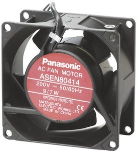 Wentylator osiowy Panasonic ASEN80412, 115 V/AC, 54 m³/h, (D x S x W) 80 x 80 x 38 mm