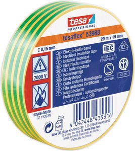 Taśma izolacyjna tesa tesa® Professional 53988-00076-00  (D x S) 20 m x 19 mm 20 m 1 szt.