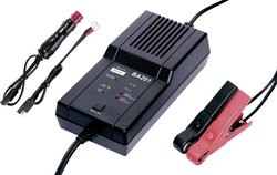 Mikroprocesorowa ładowarka automatyczna ładowarka do ładowania akumulatora i diagnoza Prostownik automatyczny BAAS BA201, 230 V, 12 V